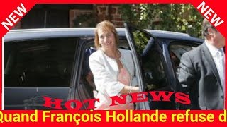 Quand François Hollande refuse de parler de Ségolène Royal la mère de ses quatre enfants [upl. by Atsillac148]