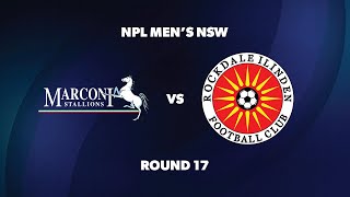 NPL Men’s NSW Round 17 Marconi Stallions FC v Rockdale Ilinden FC [upl. by Yaluz]