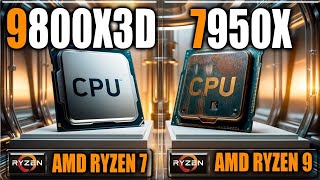 9800X3D vs 5950X Benchmarks  Gaming Benchmarks  Applications Tests [upl. by Alaaj]