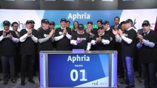 Aphria Inc opens Toronto Stock Exchange April 7 2017 [upl. by Reisman982]