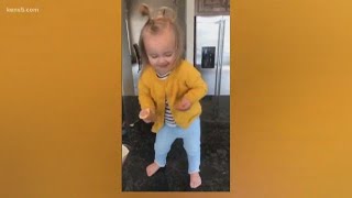 Toddler goes viral dancing to Beyoncé [upl. by Evangelia]