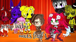 scrap baby meets fnaf 1ep11 FreddyGabriel x babyeli [upl. by Jilly197]