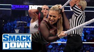 Ronda Rousey vs Natalya SmackDown July 8 2022 [upl. by Nimrac]