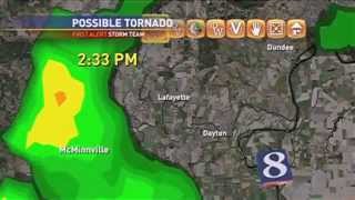 Tornado reported in McMinnville Oregon EF 1 [upl. by Nielson917]