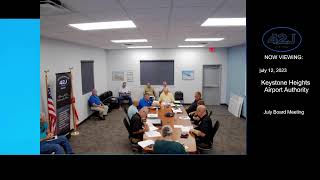 Keystone Heights Airport July 12 Board Meeting [upl. by Nevil711]