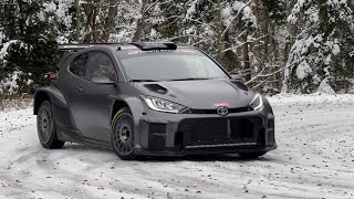 Toyota Yaris GR Rally2  Test Rallye MonteCarlo 2024  Stéphane Lefebvre  Andy Malfoy HD [upl. by Ertemed966]