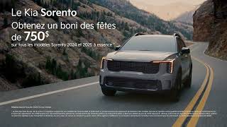 Le Kia Sorento Obtenez un boni des fêtes de 750  sur les modèles 2024 et 2025 à essence [upl. by Naujet105]