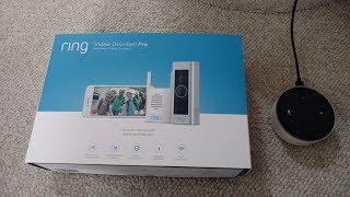 How Echo Alexa works with Ring Security system and Ring Pro Door bell Ring door bell [upl. by Novert]