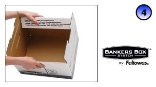 Bankers Box SYSTEM Standard Storage Box Blue  Assembly Demo [upl. by Anais]