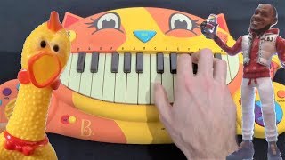 Wanna Sprite Cranberry Song But its played on a cat piano and a chicken [upl. by Miarfe]