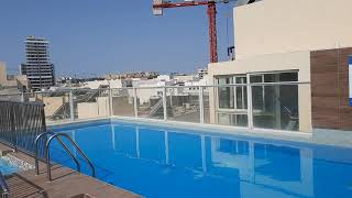 Bayview Hotel Sliema Bay Malta rooftop pool [upl. by Olav]