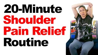 20Minute Shoulder Pain Relief Routine with RealTime Stretches amp Exercises [upl. by Adoc906]