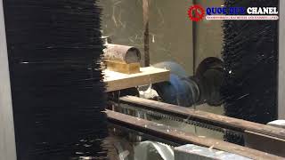 CNC double end tenoner DRTB 100  Quoc Duy woodworking machine [upl. by Anitsirhcairam]