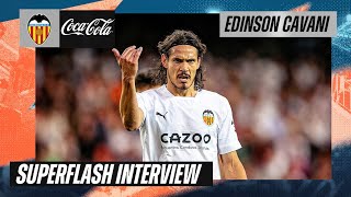 SUPERFLASH INTERVIEW DE EDINSON CAVANI TRAS EL PARTIDO CONTRA EL VILLARREAL CF [upl. by Dominga]