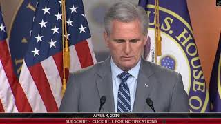 Kevin McCarthy SLAMS Democrats For Going After Trump Tax Returns  Press Conference 4419 [upl. by Raseta]