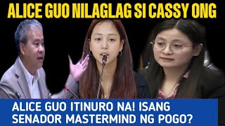 Alice Guo Itinuro Na Ang MASTERMIND NG POGO ISANG SENADOR Cassandra Ong Bumaliktad [upl. by Cleopatra29]