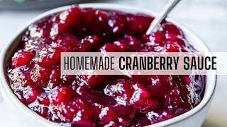 Super Simple Cranberry Sauce Recipe [upl. by Dorrie663]