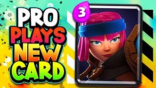 PRO PLAYS amp REACTS to FIRECRACKER New Card in Clash Royale [upl. by Charmaine894]