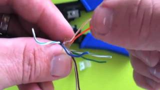 How to Crimp a ThreePiece RJ45 Connector [upl. by Ahsinor]