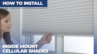 How to Install Inside Mount HoneycombCellular Shades [upl. by Negriv455]