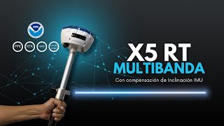 X5RT Receptor RTK GNSS con compensación de inclinación  IMU [upl. by Graig873]