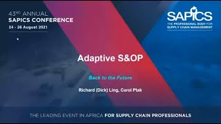 SAPICS 2021 Conference  Adaptive Sales and Operations Planning [upl. by Annoid]