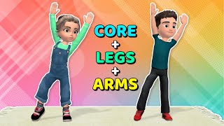 KIDS CORE  LEGS  ARMS EXERCISES [upl. by Nosae]