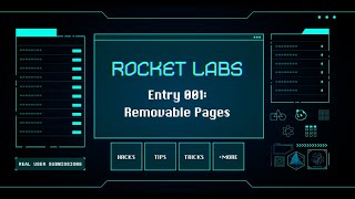 Rocket Labs 001 Removable Pages [upl. by Namielus]