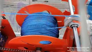 Complete PET PE PP finished rope production line from recycled Pet Bottle Flakes [upl. by Geoffrey]