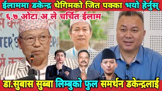 Dr Subash Subba Limbu ईलाममा डकेन्द्र थेगिमको जित पक्का हेर्नुस् ६७ ओटा अ ले चर्चित ईलाम Suhang [upl. by Yanffit]