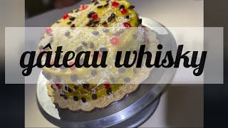 Recette gâteau whisky avec glaçage crème sabayon Gâteau whisky haïtien [upl. by Nnylharas]