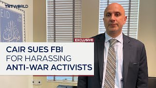 CAIR sues FBI for harassing activists opposing war in Gaza [upl. by Ayalat]