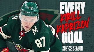 Every Kirill Kaprizov Goal From The 202122 NHL Season [upl. by Lody]