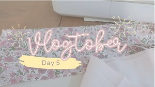 Vlogtober 2024 5 Flower arranging baking and sewing [upl. by Ansaev]