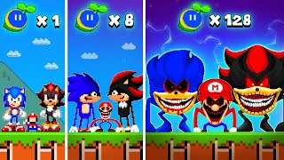 Super Mario Bros but Seed Make Mario Sonic and Shadow Become All Shin Sonic Tapes Version [upl. by Edrei]