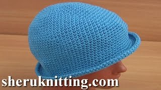 How to Make a CROCHET BUCKET HAT Tutorial 41 Part 1 of 2 [upl. by Mundy]