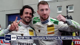 MOTOR TV22 Grasser Racing im ersten Rennen der ADAC GT Masters schon auf dem 2 Platz [upl. by Aerdno]