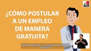 ¿Cómo puedo postular a un empleo de manera gratuita en el portal Empleos Perú  Tutorial [upl. by Sumerlin]