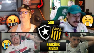 REAÇÕES dos RIVAIS IMPRESSIONADOS com o FOGÃO  BOTAFOGO 5X0 PEÑAROL REACT LIBERTADORES 2024 [upl. by Alberto]