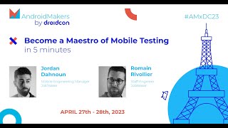 Become a Maestro of Mobile Testing in 5 minutes  Jordan Dahnoun Romain Rivollier [upl. by Nepil]