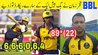 Fakhar zaman Super batting in BBL today  Fakhar zaman BBL batting  Fakhar zaman In BBL 2021 [upl. by Sula80]