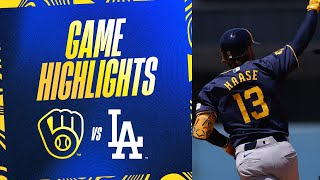 Brewers vs Dodgers Game Highlights 7724  MLB Highlights [upl. by Platon158]