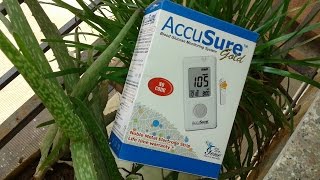 BEST Glucose Monitor  Accu Sure Gold UNBOXING  Quick REVIEW  Indian Consumer [upl. by Atteragram229]