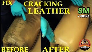 FIX CRACKING LEATHER  LEATHER REPAIR VIDEO [upl. by Eirellam]