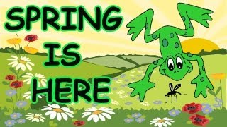 Spring Songs for Children  Spring is Here with Lyrics  Kids Songs by The Learning Station [upl. by Sessilu]