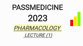 MRCP PART 1 PASSMEDICINE 2023 PHARMACOLOGY LECTURE 1 [upl. by Emelina]