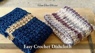 How to crochet a dishcloth  Easy Crochet pattern  Crochet for beginners [upl. by Bowman942]