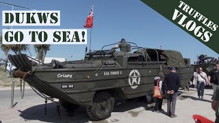 POV Riding a WW2 Dukw out to sea at Arromanches [upl. by Zelda]