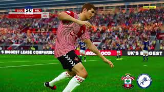 Southampton vs Millwall Highlights  EFL Championship 202324  PES 21 [upl. by An]