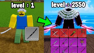 Went From Noob To Master Using Every Swords In Blox Fruits [upl. by Ytram]